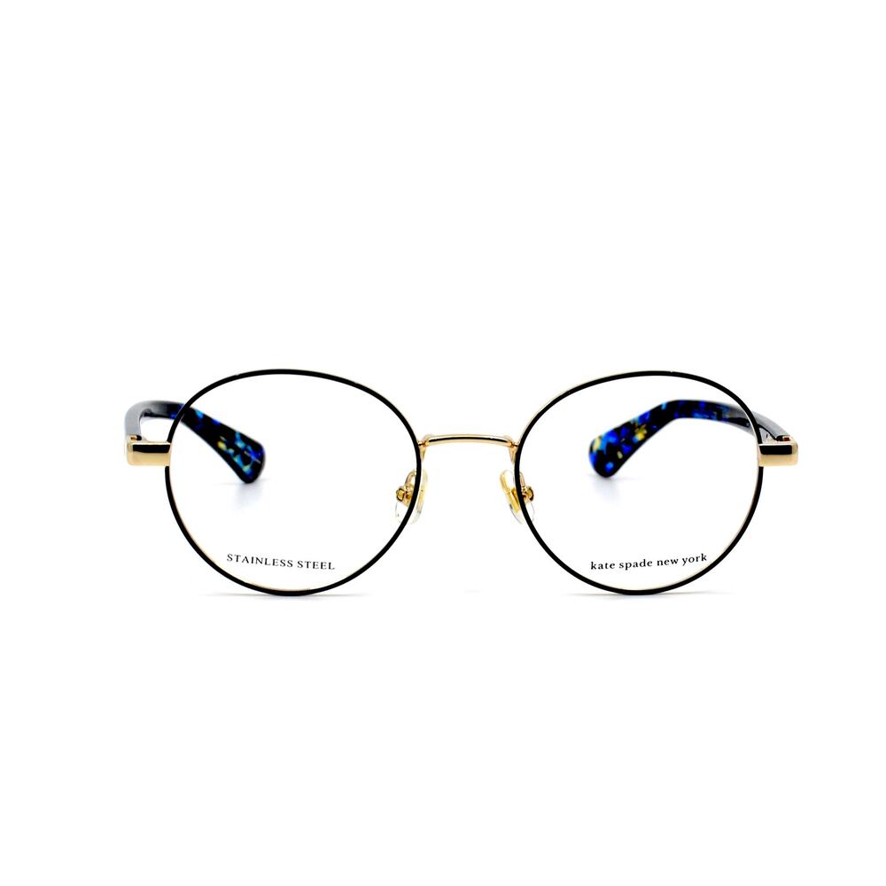 NEW KATE SPADE MARCIANN GOLD/BLUE AUTHENTIC EYEGLASSES FRAME - Picture 3 of 9